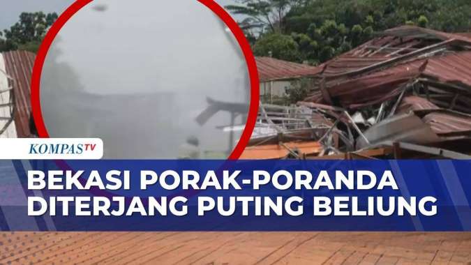 ngentot mutakhir Porak-Poranda! pentil Beliung Terjang Situ Rawa Gede Bekasi, Sejumlah Fasilitas Rusak