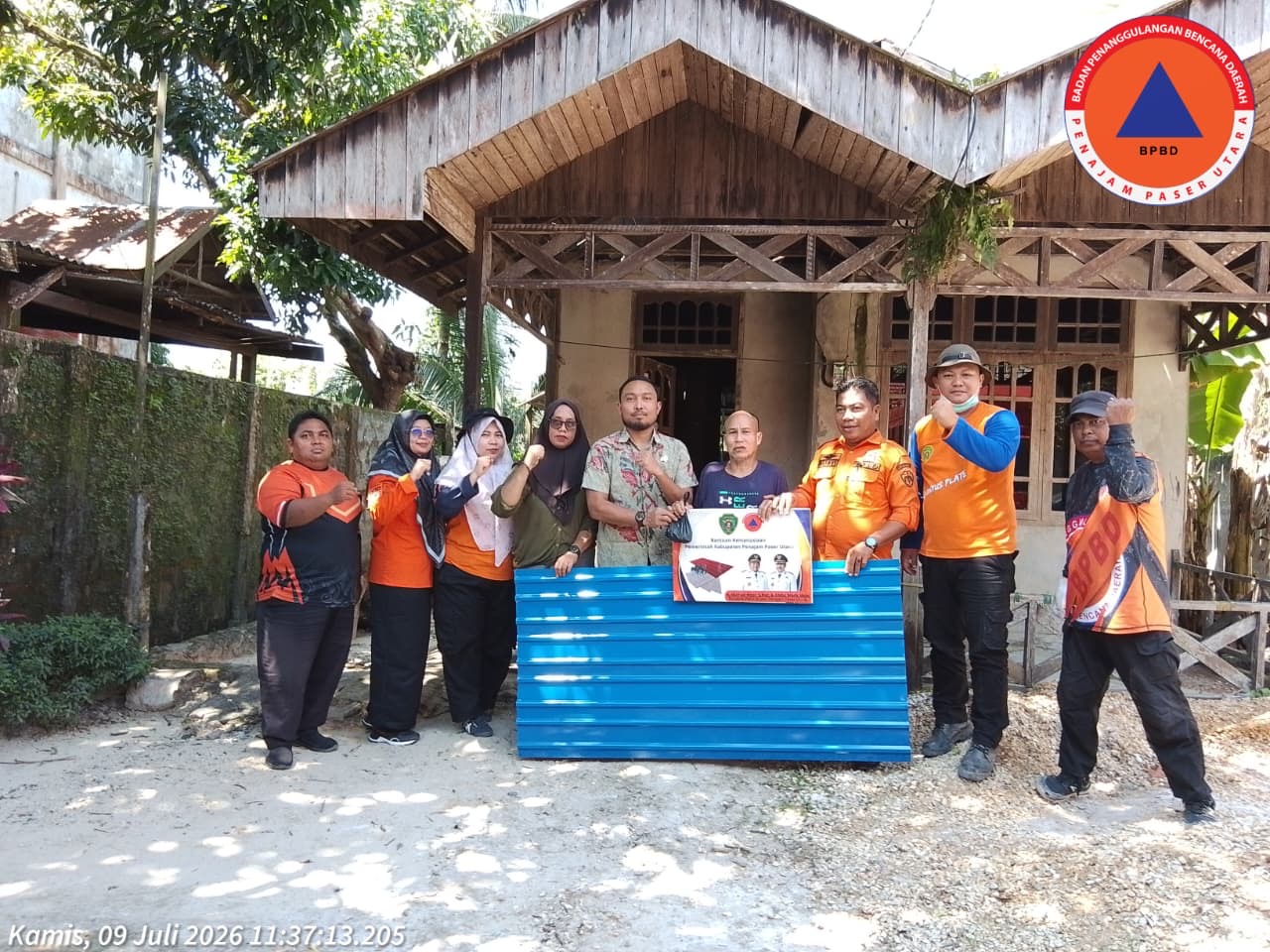 ngentot anyar Griya Penduduk Rusak Diterjang pentil Beliung, BPBD PPU salur Seng hingga Balok Ulin