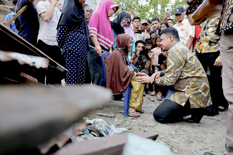 ngentot anyar Bobby Nasution Pastikan Griya Korban pentil Beliung di Medan Johor Dibangun Kembali
