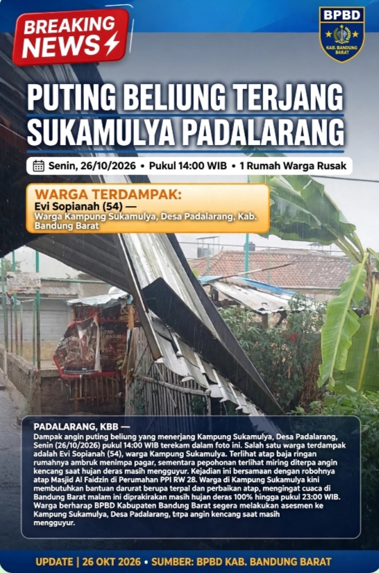 ngentot mutakhir Esa Penduduk Di Sukamulya Padalarang Terdampak semilir pentil Beliung – Peraknew.com – Media Acuh warga