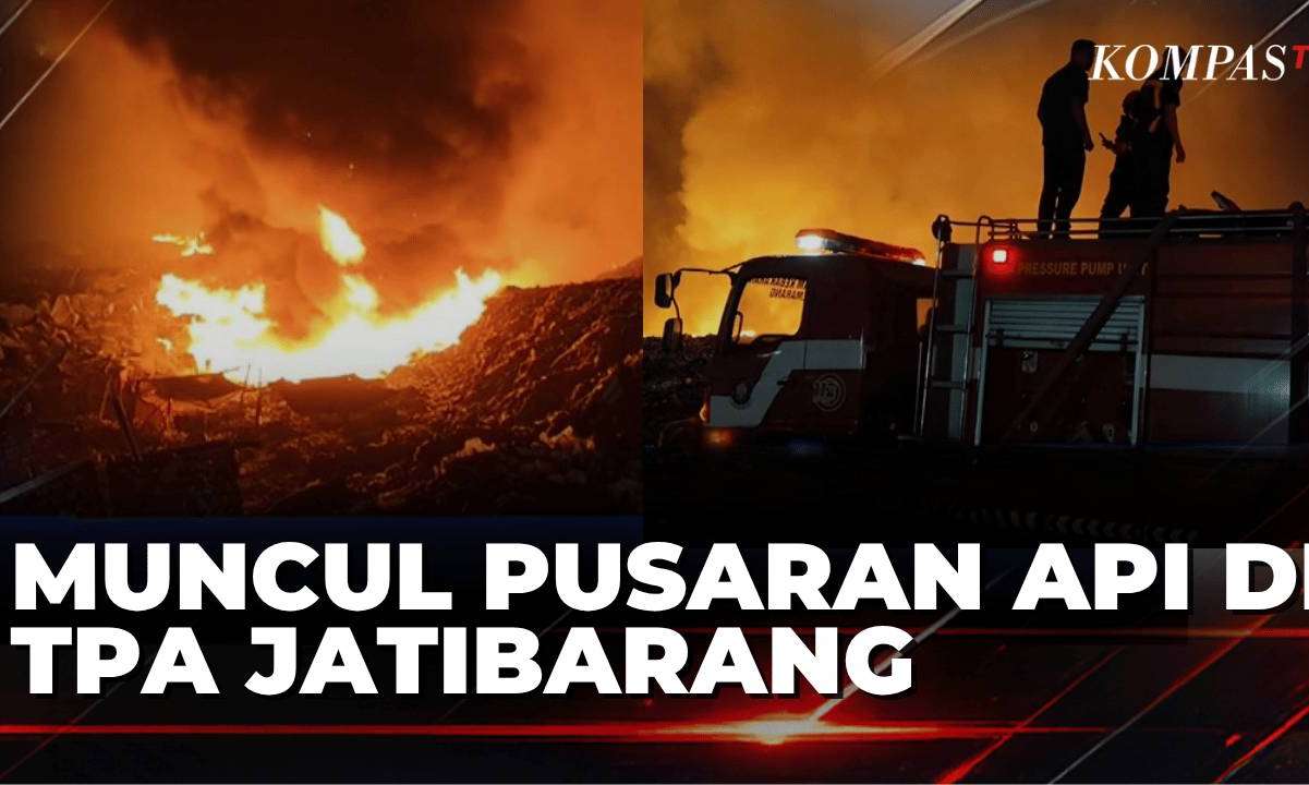 ngentot mutakhir Kebakaran TPA Jatibarang Mengganas, Pusaran Api Meliuk-liuk Bak pentil Beliung
